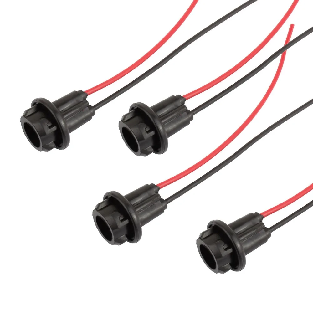 4 pcs T10 W5W 194 LED Bulbs Sockets Pre wired Connector for Wedge Light Bulb 2 pin-in Base from Automobiles & Motorcycles on Aliexpress.com | Alibaba Group