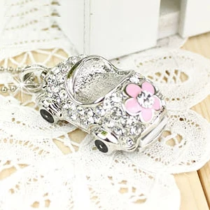 

Car Jewelry Mini USB Flash Drive 1TB 2TB Car Key Chain Pen Drive 16GB 32GB 64GB Pendrive Creative Gift Crystal Memory Stick 2.0