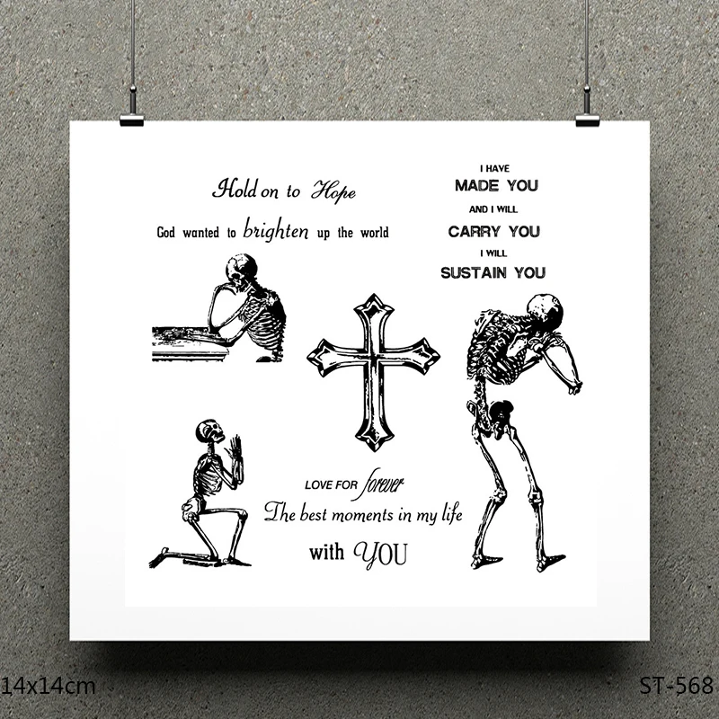

AZSG Love and death Clear Stamps/seal for DIY Scrapbooking/Card Making/Photo Album Decoration Supplies