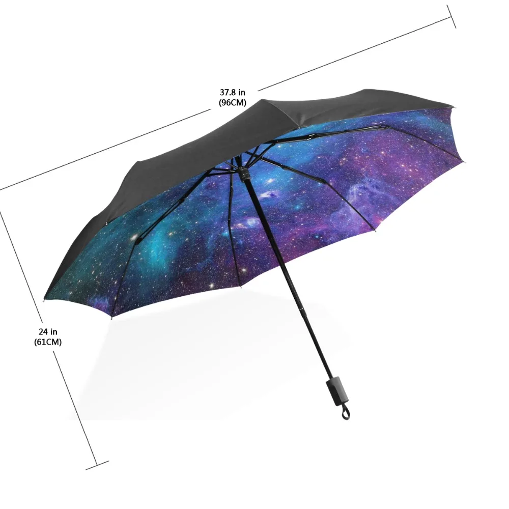 Imperme Estrelado Uv 3 Dobráveis Guarda-chuva 1