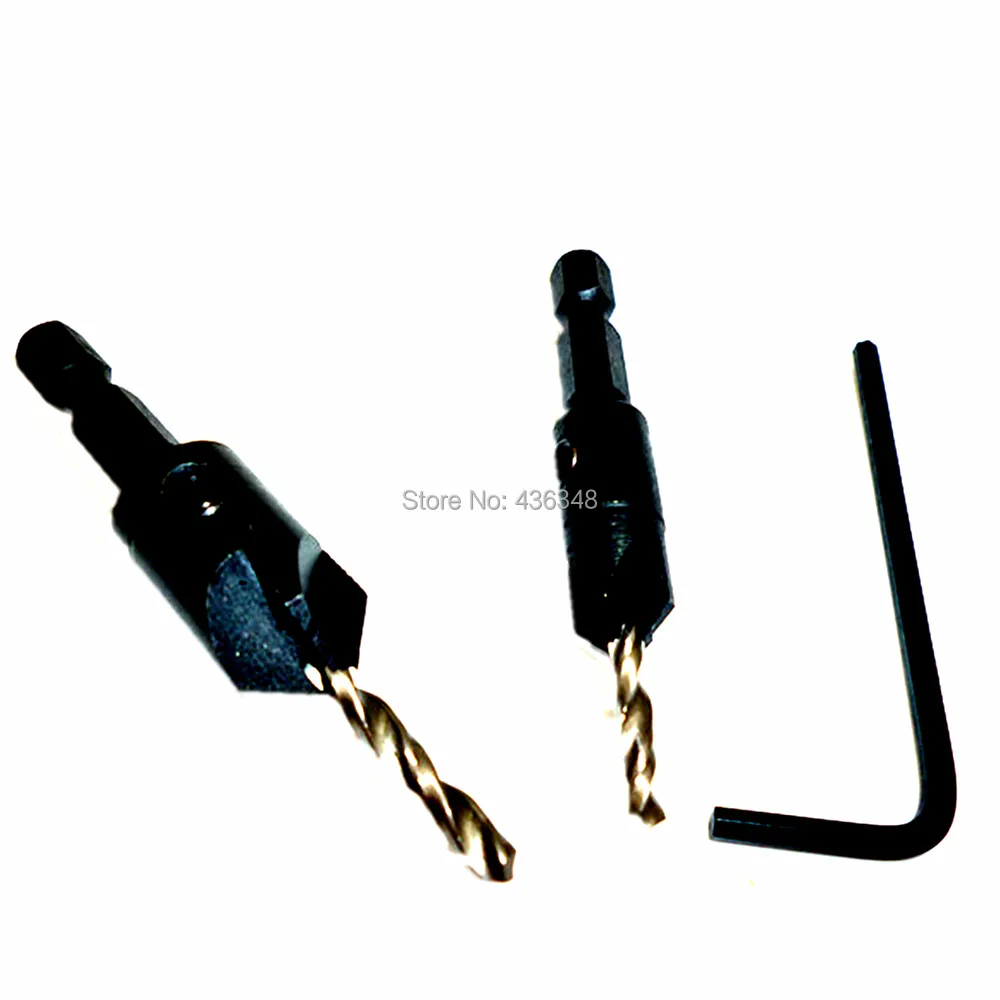 2pcs Cone Bit Counterbores Wood Countersunk Head Drilling Screw Reamer