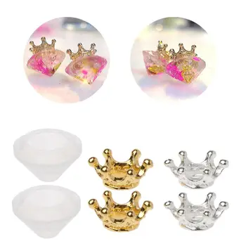 

Silicone Mold Kit Diamond Shaped Jewelry DIY Cake Decor Handmade Earrings DIY