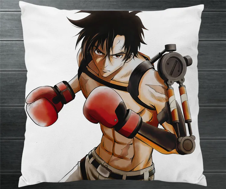 Новый аниме MEGALO BOX Joe Junk JNK Dog Two Side 40x40 см наволочка чехол для подушки Чехол косплей