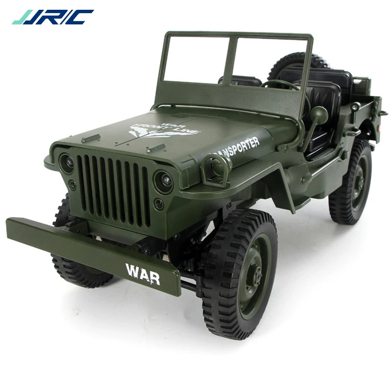  JJRC Q65 1:10 RC Car 2.4G 4WD Convertible Remote Control Light Jeep Four-Wheel Drive Off-Road Milit