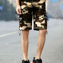 Новые модные камуфляжные с высокой талией модные мужские брюки Карго повседневные армейские боевой камуфляж летние брюки для кемпинга