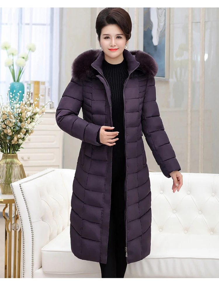 Распродажа, меховая куртка на молнии с карманами для женщин среднего возраста, куртка с длинными рукавами, толстое пальто, увеличивающее рост, хлопковая ветровка с капюшоном