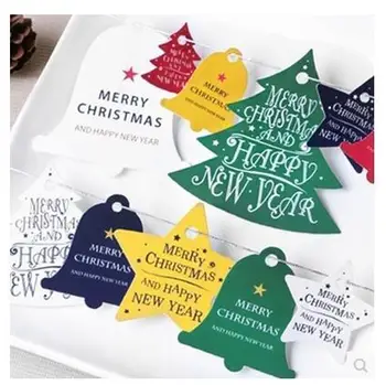 

140pcs/lot christmas tree tag Gift Hang tag 4.3cm