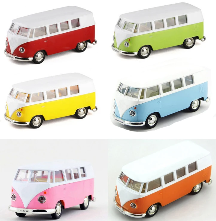 

New RMZ City Car Styling 1:36 Van Retro Print Little Bus Alloy Bus Model Excellent Toys For Kids Gifts Free Shipping
