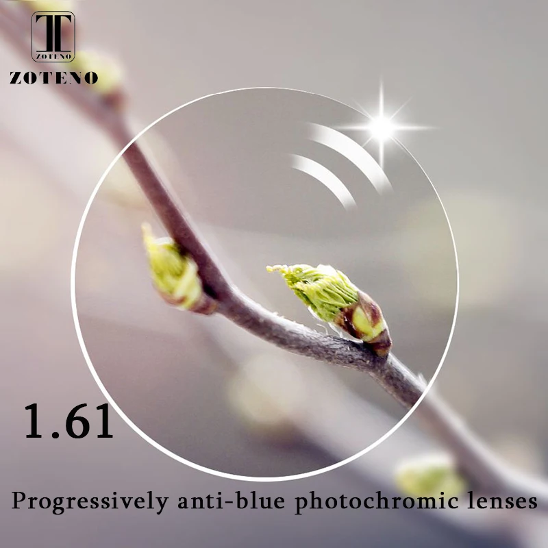 

ZOTEN1.61 Progressive Anti-Blu Photochromic lenses Nearsighted Presbyopic Optical Prescription Lenses