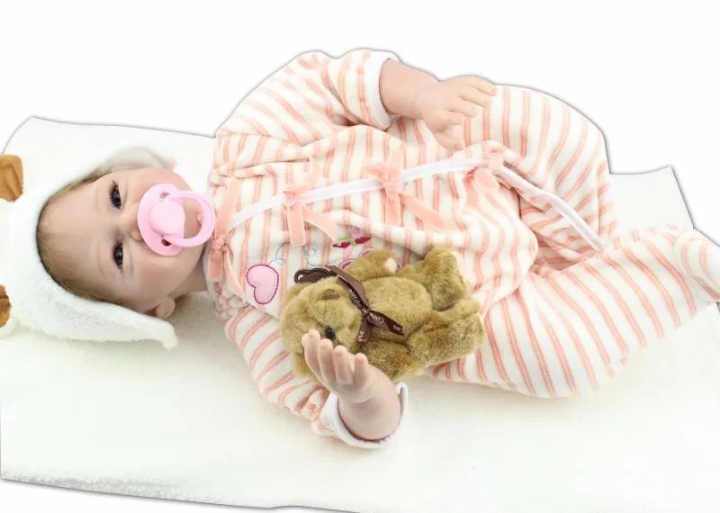 Силиконовые куклы-младенцы Reborn сопровождать Спящая кукла ручной работы реалистичные подарок на день рождения Brinquedos Для детей