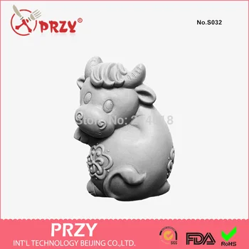 

New Style Handmade Soap Mold Cake Decoration Mold Hot Zodiac Cattle Modelling Silicon No.s032 Aroma Stone Moulds Silicone Rubber