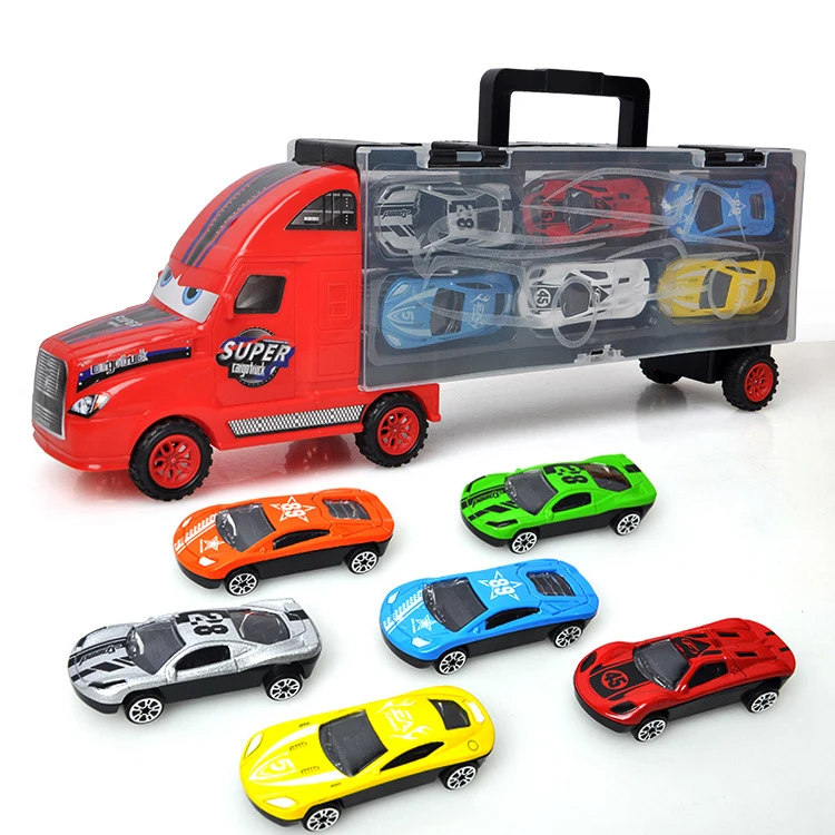6pcs small alloy cars simulation models children's toys car model