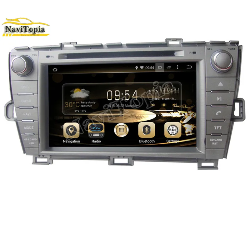 Excellent NAVITOPIA 4G RAM 32G ROM Octa Core Android 9.0 Car DVD Player GPS Navigation for Toyota Prius left driving 2009 2010 2011- 0