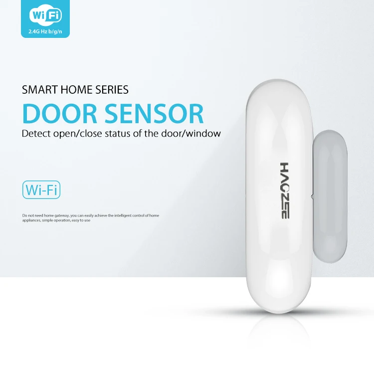 Achat 2.4g WiFi Porte Windown Capteur Fermer la Porte Ouverte détecteur Poussant Alerte par App pour La Maison Intelligente