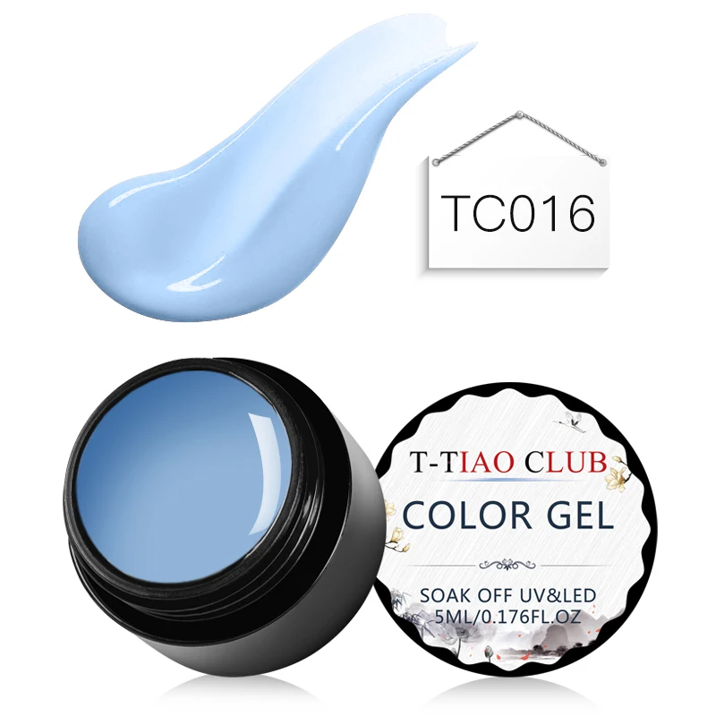 T-TIAO CLUB, чистый цвет, Гель-лак для ногтей, замачиваемый, для маникюра, УФ-Гель-лак, Базовое покрытие, лак для нейл-арта, украшения для маникюра - Цвет: S00958