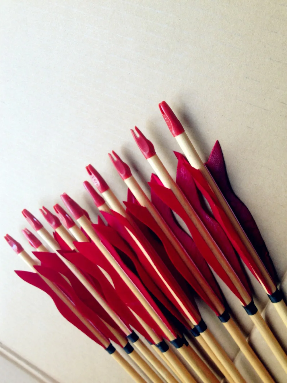 12PK Handmade redfairy wooden arrow hunting outdoor archery bowarchery
