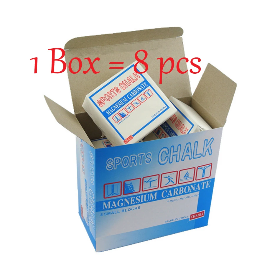 8 Pieces set Weight Lifting Sports Chalk Magnesium Gymnastic Sport Climbing Gym Magnesium Block Barbell font