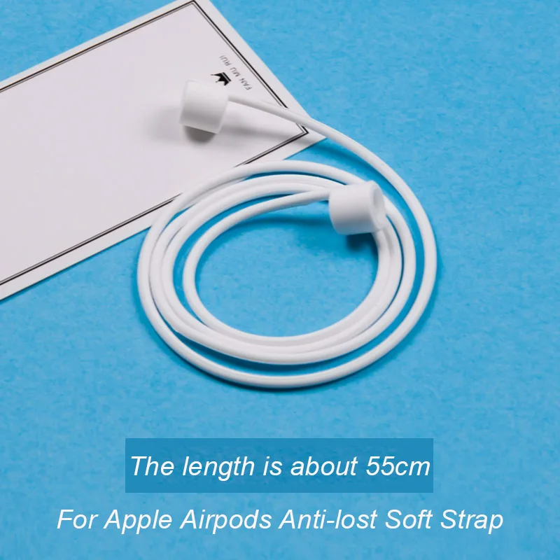 Супер милый 3D Микки Минни Декор силиконовый чехол для Apple Airpods аксессуары мультфильм Bluetooth наушники коробка защитный чехол - Цвет: 2pcs Anti-lost Rope