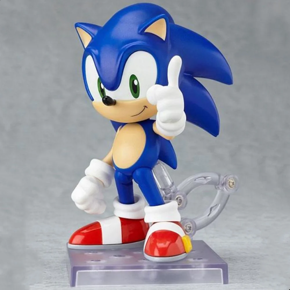 Sonic the Hedgehog Action Figure Nendoroid 214 Q Toys for Childern Juguetes Kids Doll PVC Anime Collectible Decoration Figurine