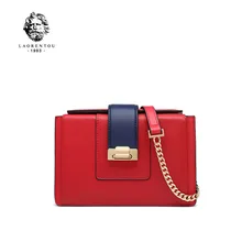 LAORENTOU модная маленькая квадратная сумка кожаная сумка-мессенджер женская сумка на плечо с цепочкой