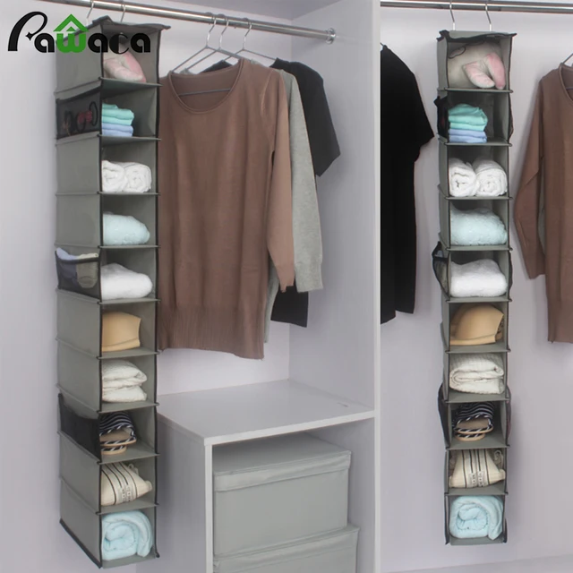 10 Pockets Hanging Storage Bag For Clothes Shoes Handbag Organizer 10 Pockets Hanging Storage Bag For Clothes Shoes Handbag Organizer Box Shelves Holder Closet Cubby Home