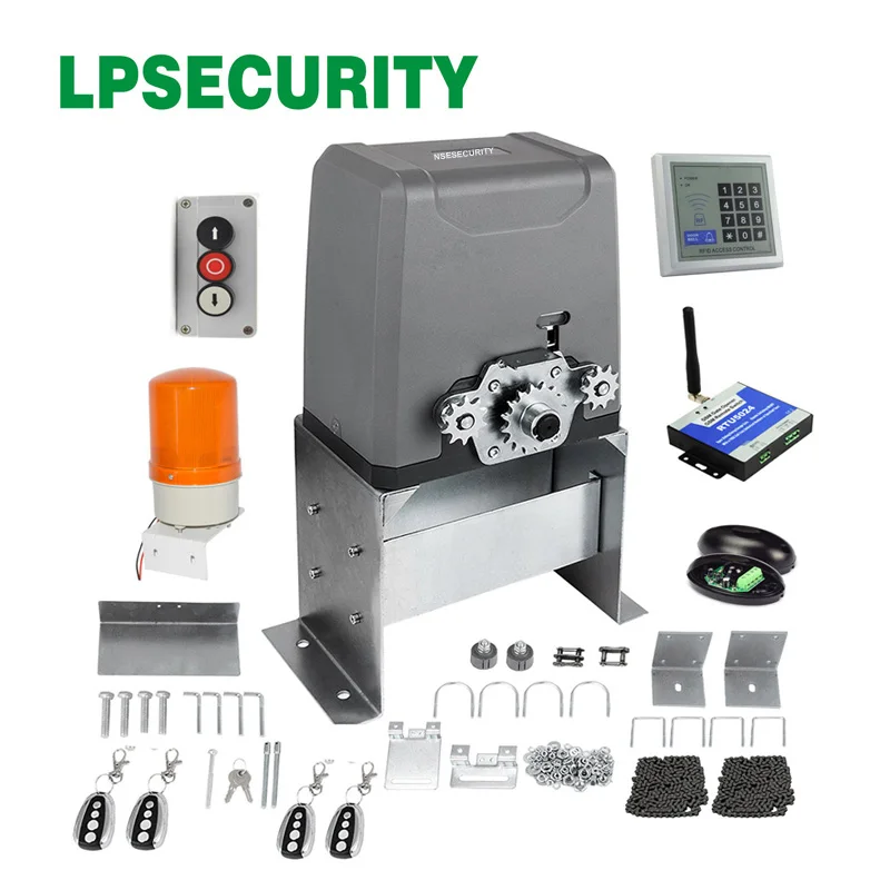 Цепной привод LPSECURITY SL1000ACL 1000 кг используется электродвигатель для раздвижных