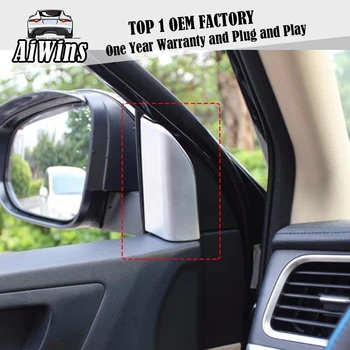 

Car styling ABS Chrome Door Front Triangel Decoration Sequins For Toyota RAV4 RAV-4 2016 2017 A Column Triangle Covers Trim