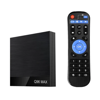 

docooler TV Box Android 9.0 Q96 MAX Allwinner H6 4K TV BOX Media Player HDR 6K Decoding 4GB 32GB 2.4G WiFi 100M LAN USB3.0 DLNA