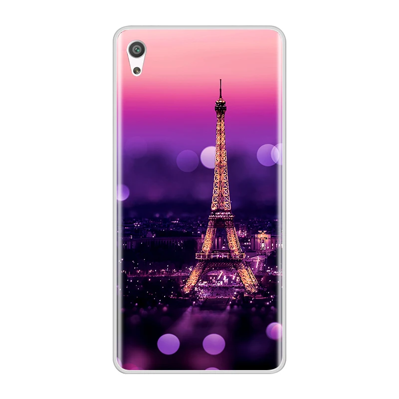 Phone Case For Sony Xperia XA XA1 Ultra Plus Soft Silicone TPU Fashion Flower Painted Back Cover For Sony Xperia XZ Premium Case pouch mobile