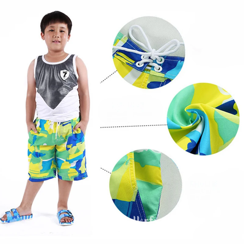 Swimming Wear For Boys Kids 2019 New Printed Beach Shorts Quick Dry Running Shorts Swimwear Swimsuit Swim Trunks Beachwear Sport