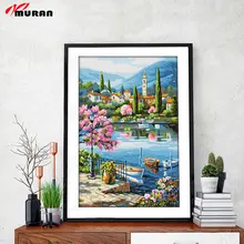 Муран Безрамная DIY картина маслом картины по номерам на холсте настенные картины для гостиной украшение дома 40x50 см