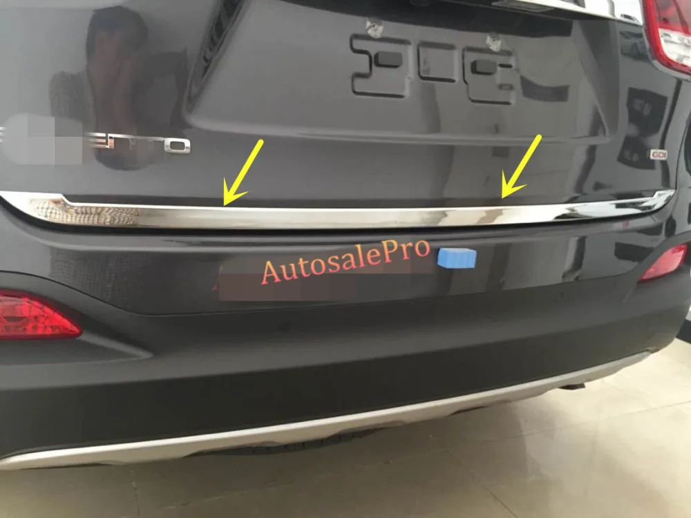 

ABS Chrome Rear Door Trunk Lift Gate Strip Cover Trim for Kia Sorento 2016 2017