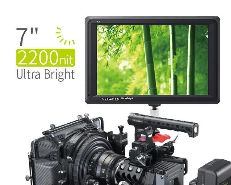 FEELWORLD FW279 камера полевой монитор 7 дюймов ультра яркий 2200nit дневной свет просмотра