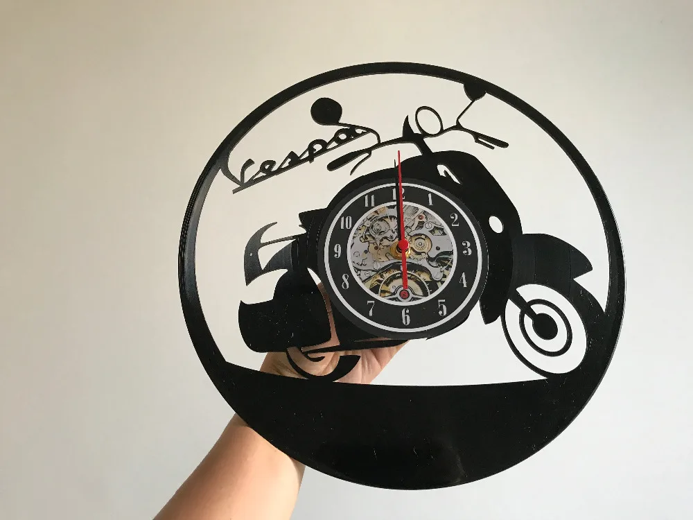 

VESPA LASER CUT VINYL LP RECORD WALL CLOCK FREE SHIPPING