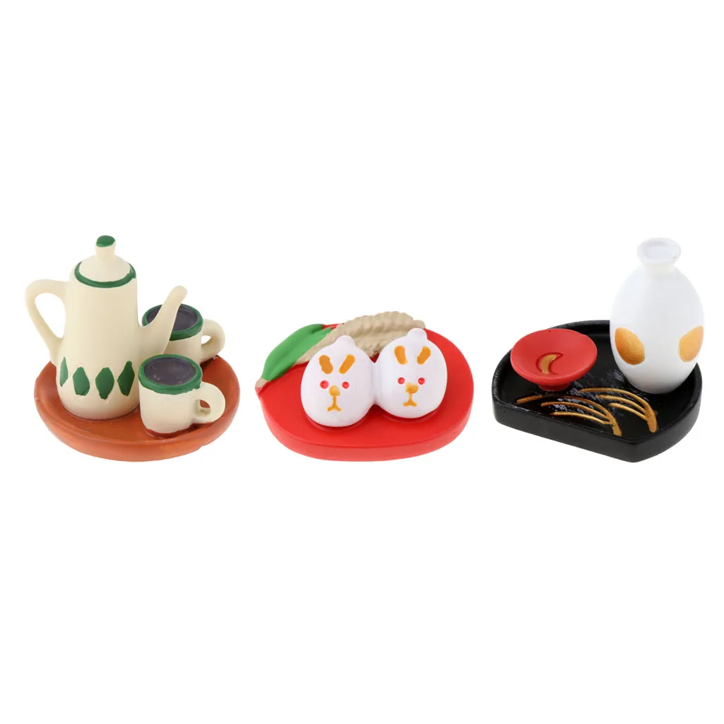 Miniature Resin Ornament Decoration Mini Toy for Children Kids Playing Toy - Japanese Style