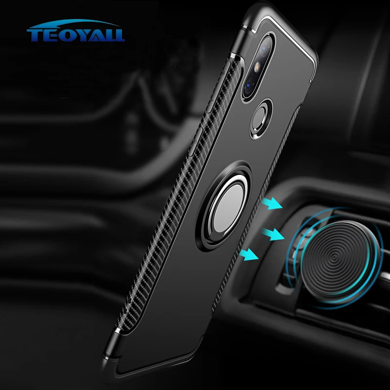 

TeoYall Ring Adsorption Case for Xiaomi Mi 8 Lite Case Mi8 Explorer Edition SE Cover on the for Redmi Note 6 Pro Note6 Protector