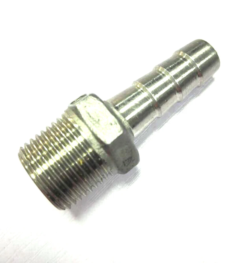 Male Thread Pipe Fitting Barb Hose Tail Connector 304 Stainless steel NPT