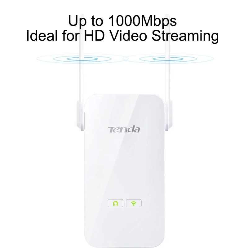 Tenda PA3 1000 Мбит/с Powerline Ethernet адаптер, PLC сетевой адаптер, беспроводной wifi удлинитель, IPTV, Homeplug AV, Plug and Play