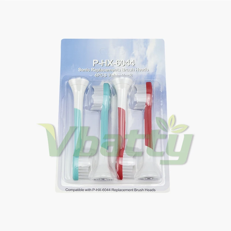 

4PC/pack Vbatty P-HX6044 Children Replacement Tooth Brush Headsfor Philips Sonicare Kids HX6311 HX6032 HX6033 HX6034 HX6431