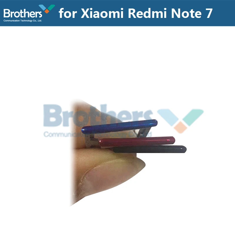 SIM Tray For Xiaomi Redmi Note 7 Sim Card Slot Holder For Xiaomi Redmi Note 7 Phone Replacement Parts Black Gold Blue 1pcs New (2)