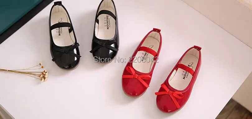 Обувь для девочек обувь моделей бантом туфли принцессы светлой кожи корейских студентов 2 вида цветов детские кожаные туфли для детей