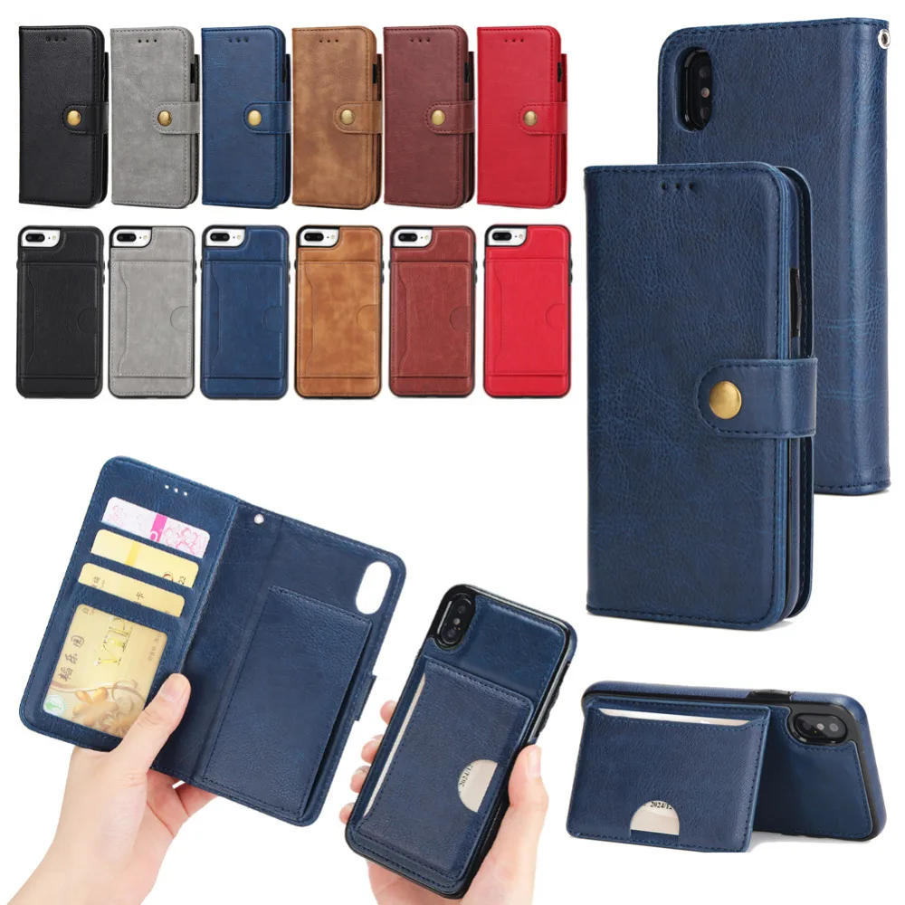 Flip Wallet Stand Cover For Apple Iphone X Mobile Phone