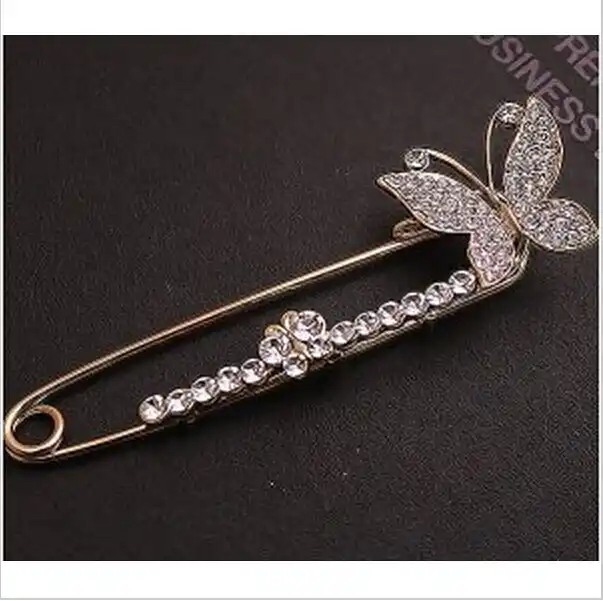 Женская Брошь в виде бабочки с кристаллами|collar clip|brooch fashionfashion brooch |