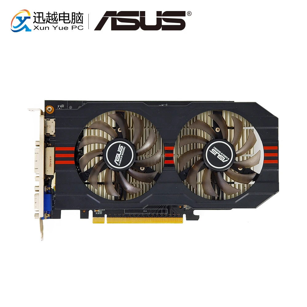 

ASUS GTX750-DF-2GD5 GDDR5 Original Graphics Cards 2G GDDR5 128 Bit GTX750 Video Card VGA DVI HDMI For Nvidia Geforce GTX 750