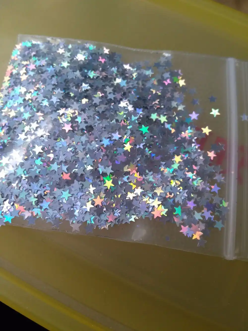 50 G 3 33euro Bag Of Glitter Stars Star In Gold White Silver Iridescent Holographic Nail Art 3mm