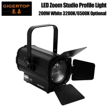Gigertop TP-027 200 Вт RDM Led Zoom Studio Light ручной зум 15-65 градусов Регулировка DMX512 управление RDM функция 4 канала COB Белый