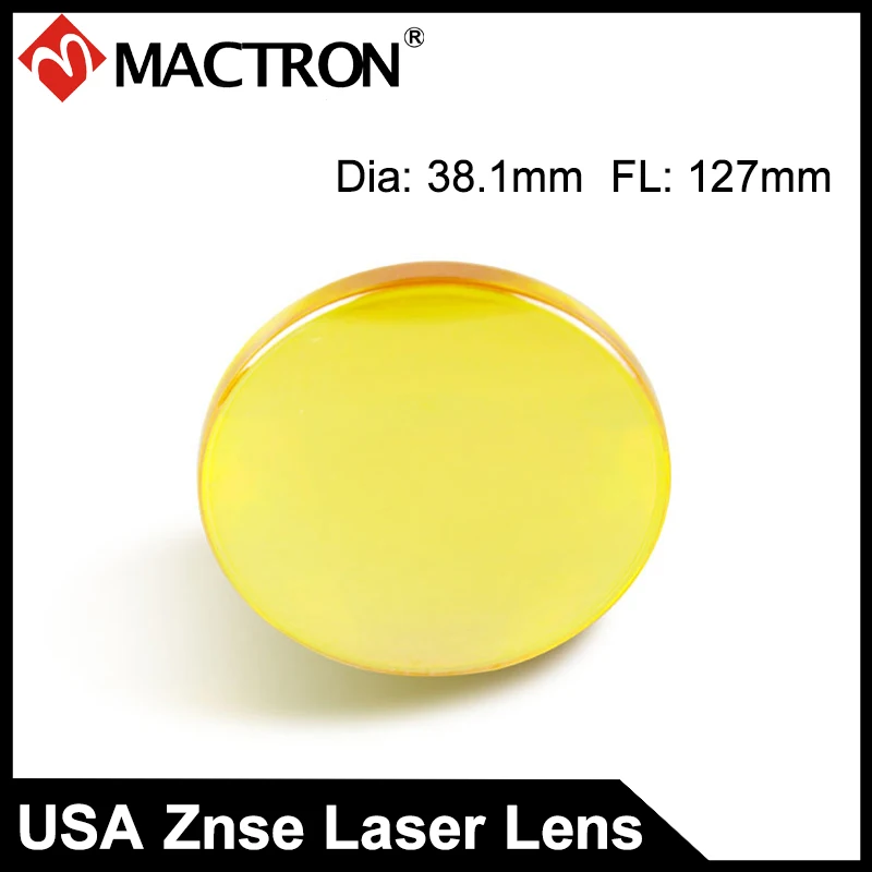 

High Power ZnSe Laser Focus Lens Dia. 38.1MM (1.5") FL127MM (5") For 300W Co2 Laser Tube