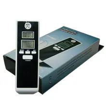 100 шт. цифровой алкогольный Алкоголь Тестер дыхания вино alcometer с двойным жк-дисплей; часы температуры, ems dhl