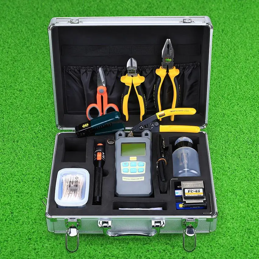 KELUSHI 24 in 1 FTTH Fiber Tool Kit  FC-6S Cleaver