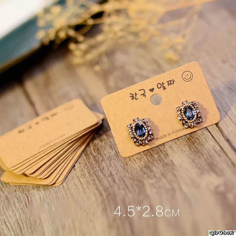 100pcs/spot/mini Card, Hand Diy Jewelry Tags, Earrings, Hangtags,brooch, Necklace Display Tags